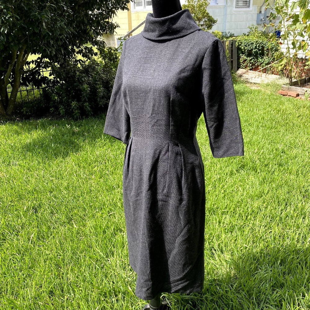 Handmade Dark Grey Wool Dress